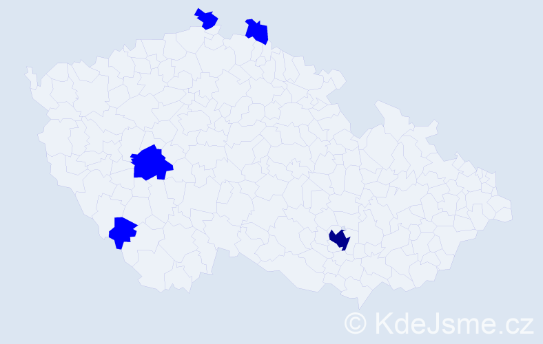 Jméno: 'Trang Anh', počet výskytů 6 v celé ČR