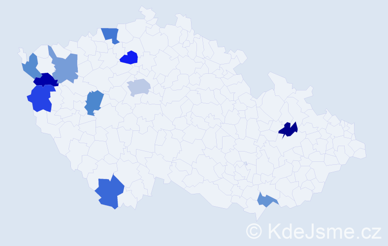 Jméno: 'Aylin', počet výskytů 14 v celé ČR