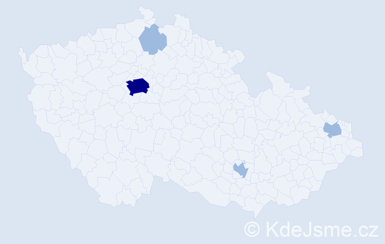 Jméno: 'Radojka', počet výskytů 8 v celé ČR