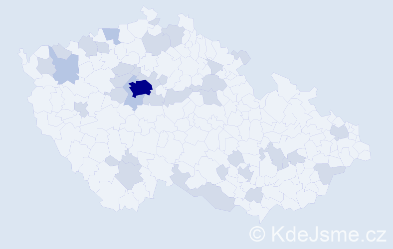 Jméno: 'Jevgenij', počet výskytů 56 v celé ČR