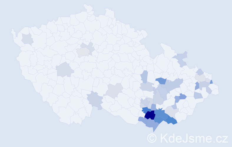 Jméno: 'Jenovéfa', počet výskytů 78 v celé ČR