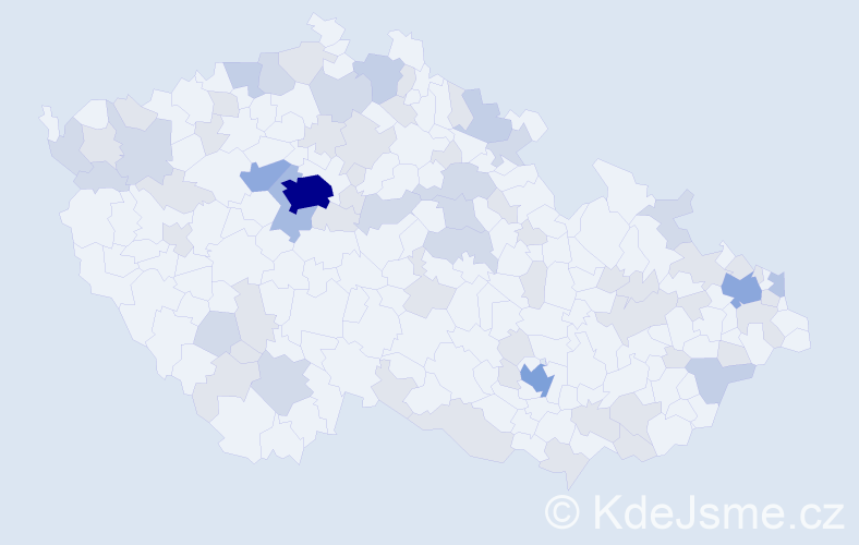 Jméno: 'Brian', počet výskytů 144 v celé ČR