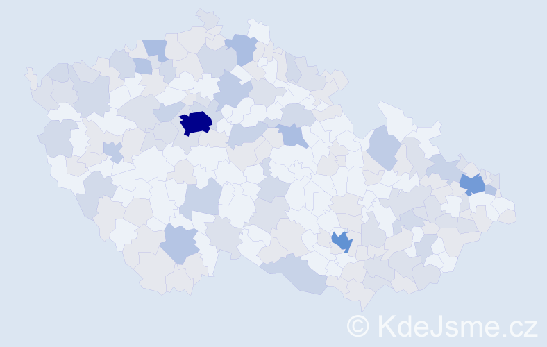 Jméno: 'Dennis', počet výskytů 319 v celé ČR