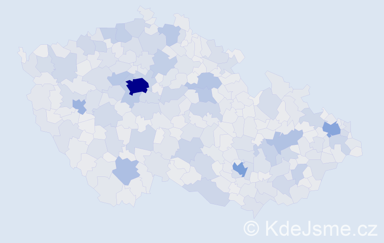 Jméno: 'Ivana', počet výskytů 69070 v celé ČR