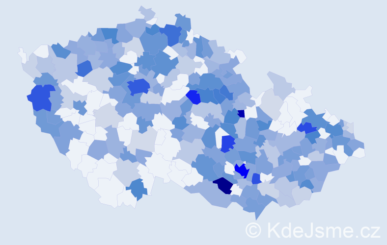 Jméno: 'Zina', počet výskytů 537 v celé ČR