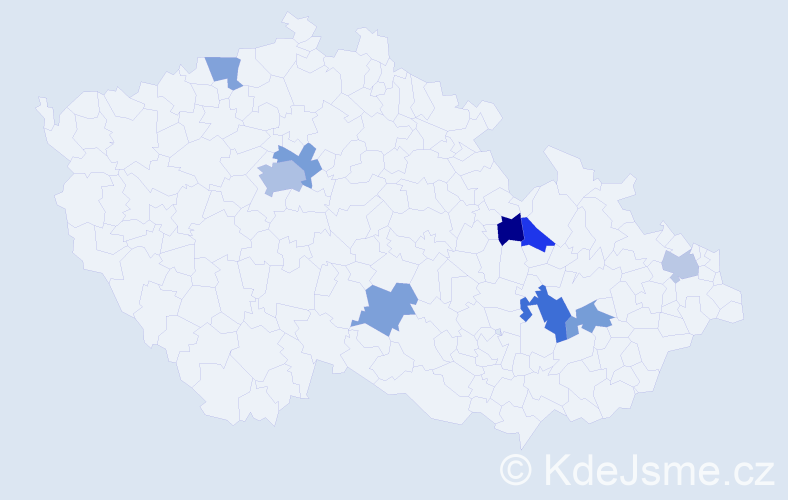 Jméno: 'Baltazar', počet výskytů 13 v celé ČR