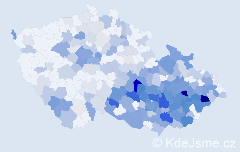 Jméno: 'Metoděj', počet výskytů 538 v celé ČR