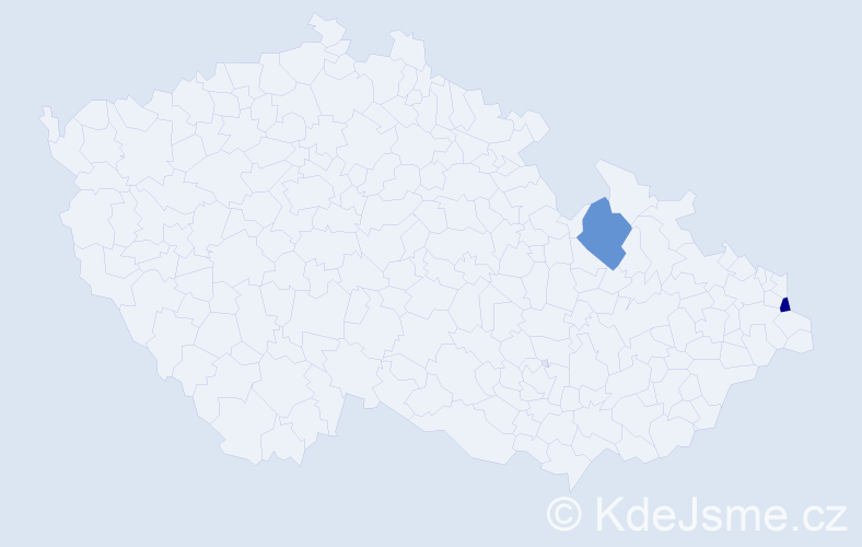 Jméno: 'Laura Victoria', počet výskytů 2 v celé ČR