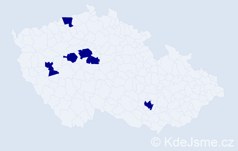 Jméno: 'Silvija', počet výskytů 7 v celé ČR