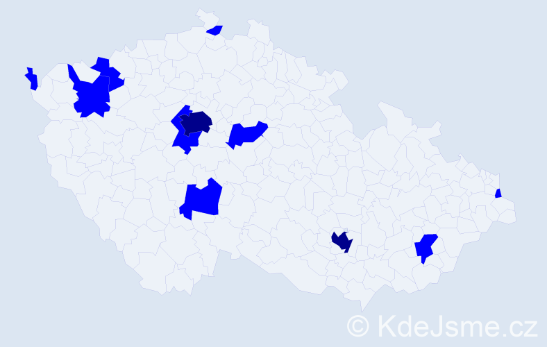 Jméno: 'Adam Gabriel', počet výskytů 13 v celé ČR