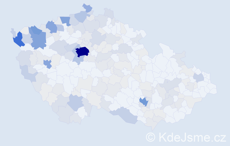 Jméno: 'Thanh', počet výskytů 574 v celé ČR