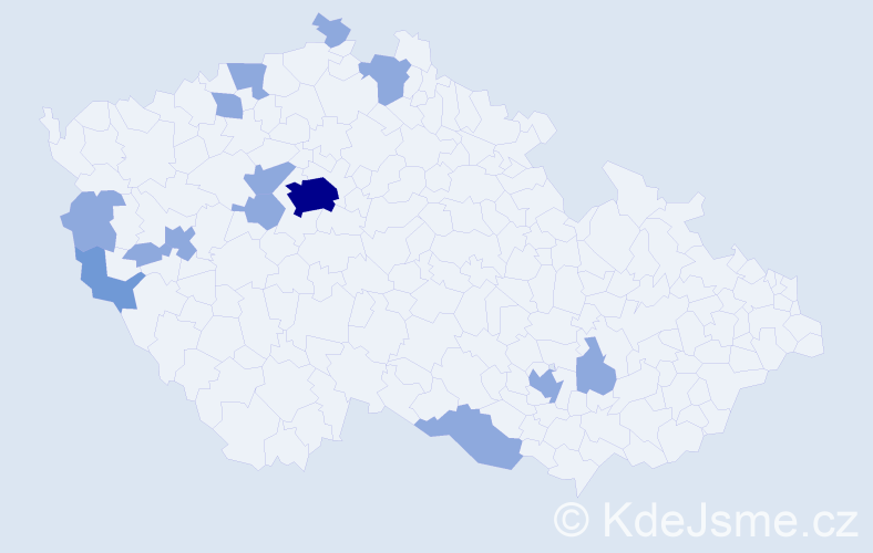 Jméno: 'Thanh Tam', počet výskytů 24 v celé ČR