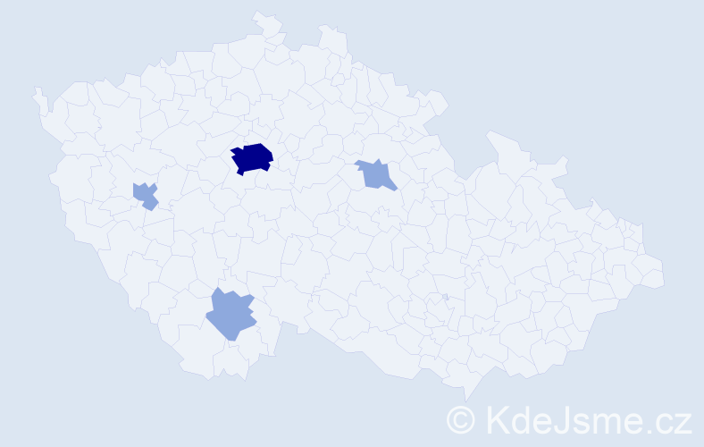 Jméno: 'Azizbek', počet výskytů 9 v celé ČR