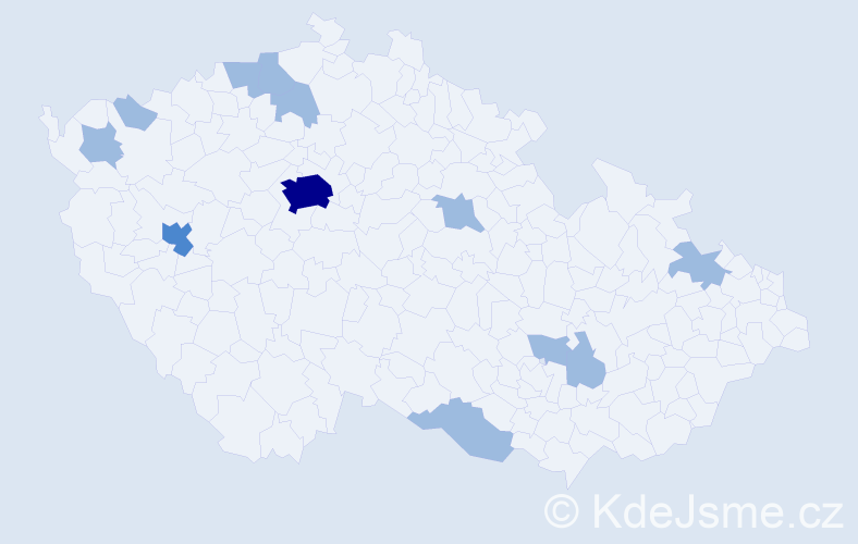 Jméno: 'Binh Minh', počet výskytů 16 v celé ČR