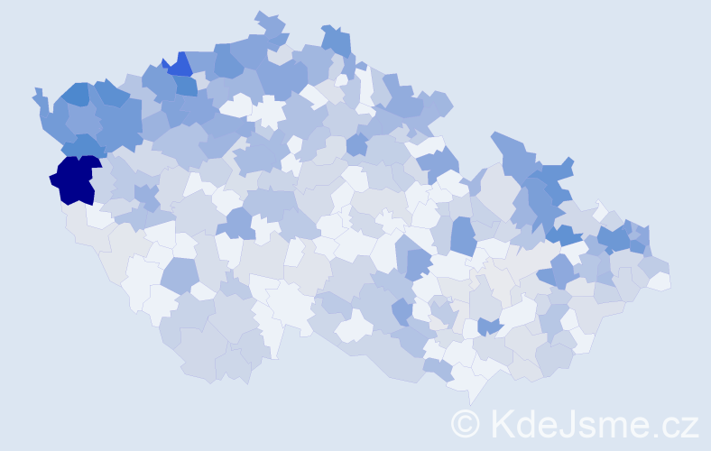 Jméno: 'Vasil', počet výskytů 790 v celé ČR