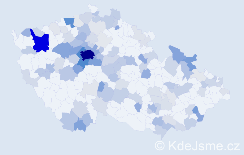 Jméno: 'Anastasia', počet výskytů 517 v celé ČR