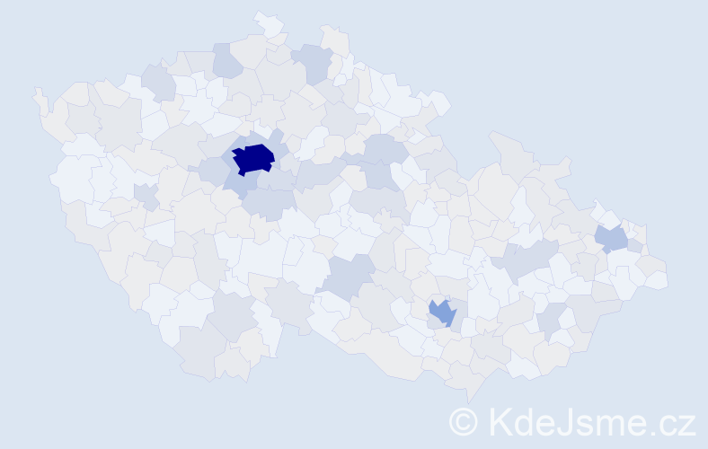 Jméno: 'Dora', počet výskytů 538 v celé ČR