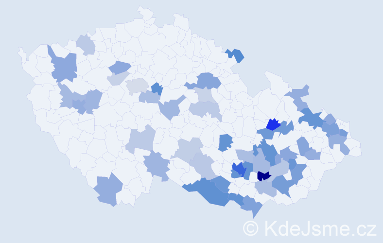 Jméno: 'Leopolda', počet výskytů 101 v celé ČR