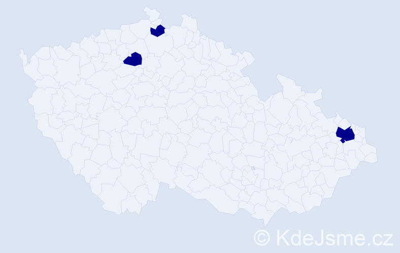 Jméno: 'Pavel Mario', počet výskytů 3 v celé ČR