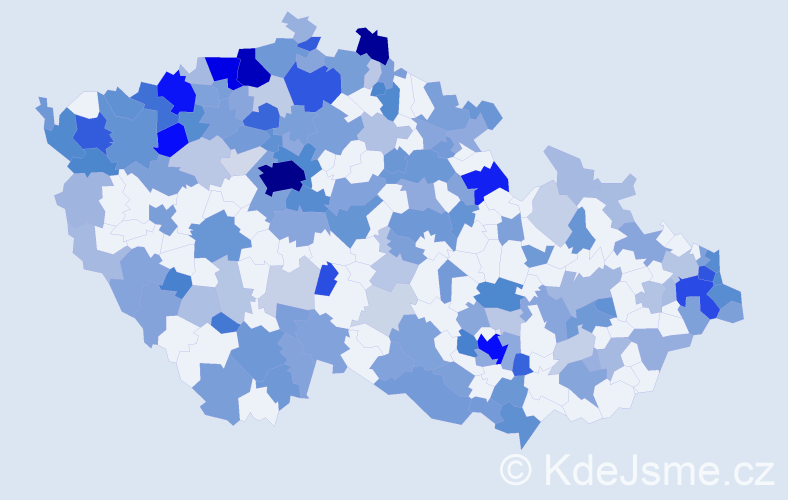 Jméno: 'Eugen', počet výskytů 441 v celé ČR