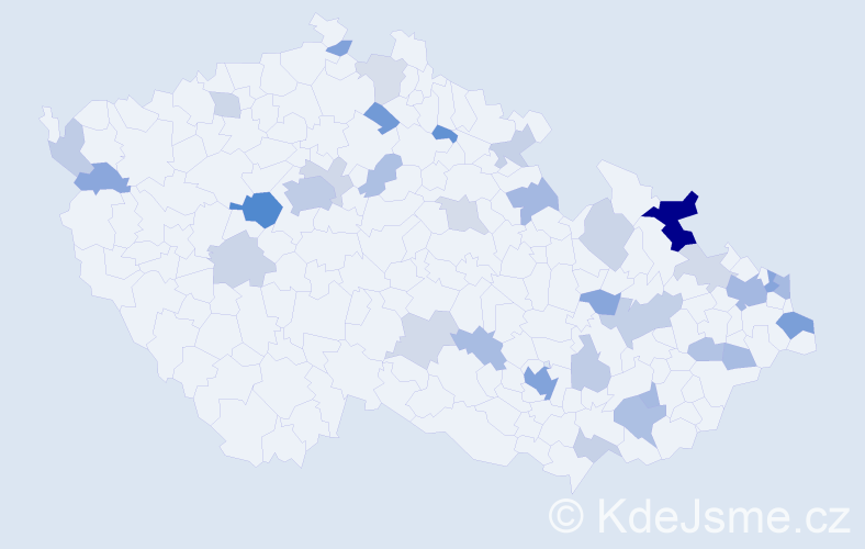 Jméno: 'Nikolaos', počet výskytů 77 v celé ČR