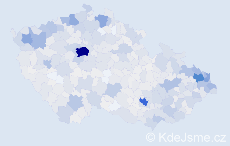 Jméno: 'Ingrid', počet výskytů 2623 v celé ČR