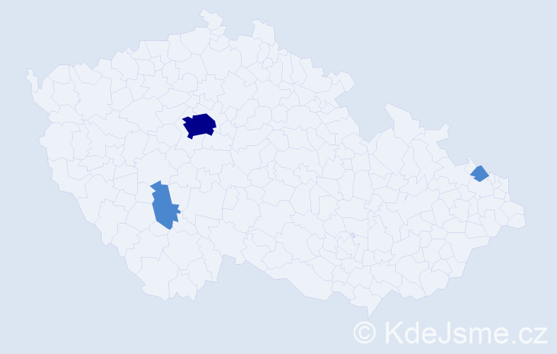 Jméno: 'Ryta', počet výskytů 5 v celé ČR