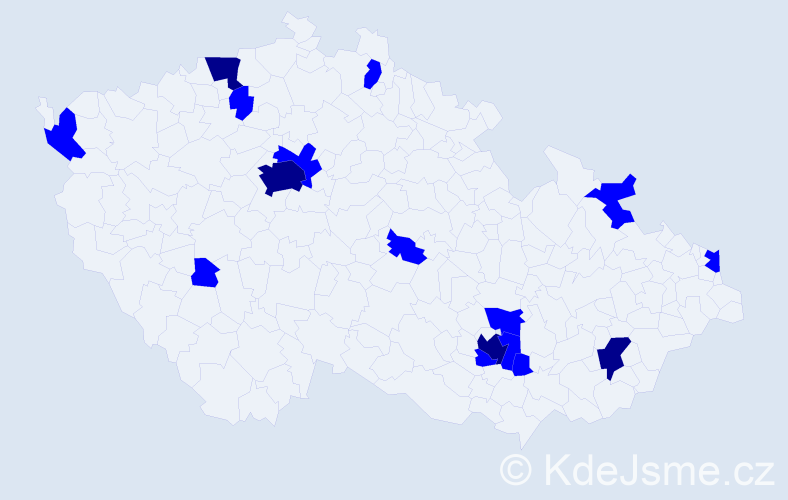 Jméno: 'Alexia', počet výskytů 19 v celé ČR