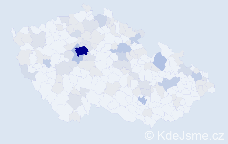 Jméno: 'Zorka', počet výskytů 200 v celé ČR
