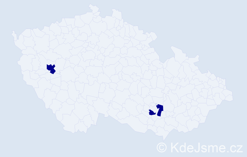 Jméno: 'Niclas', počet výskytů 2 v celé ČR