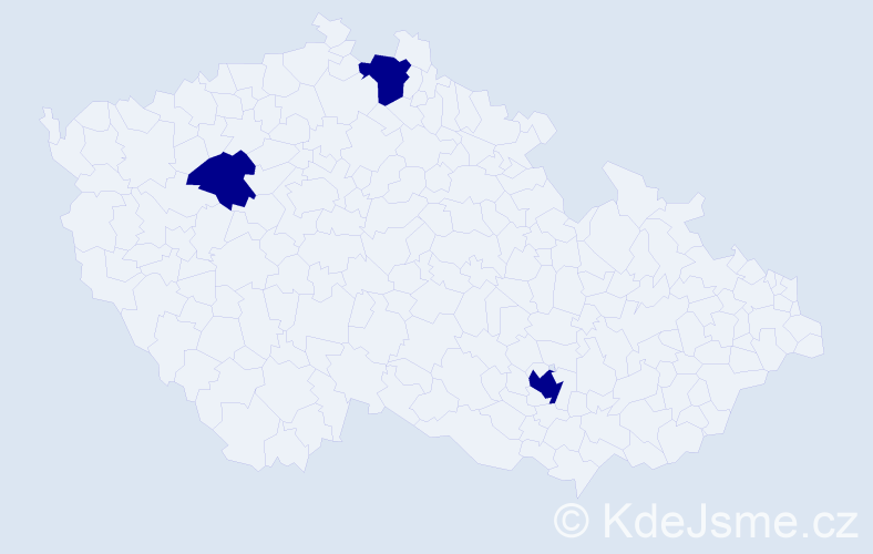 Jméno: 'Kryštof Robert', počet výskytů 3 v celé ČR