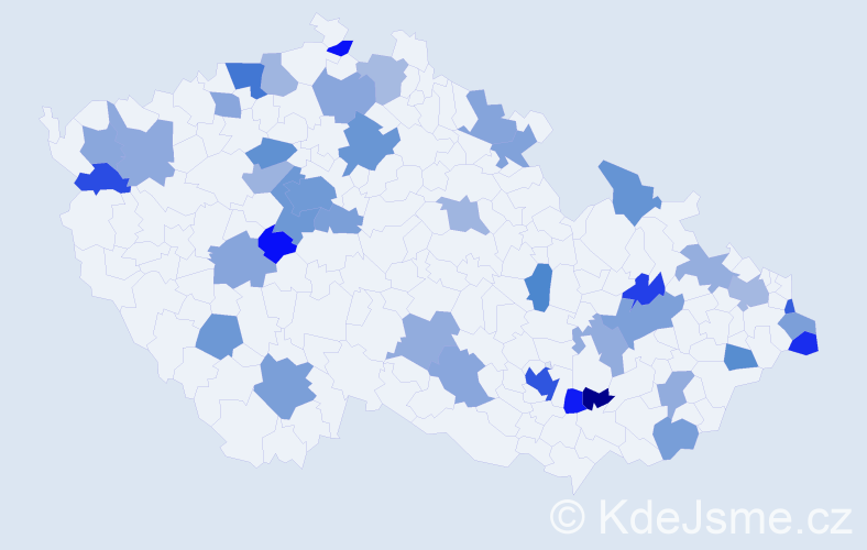 Jméno: 'Arthur', počet výskytů 68 v celé ČR