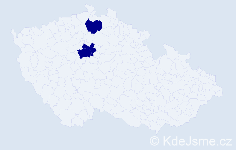 Jméno: 'Artemij', počet výskytů 3 v celé ČR