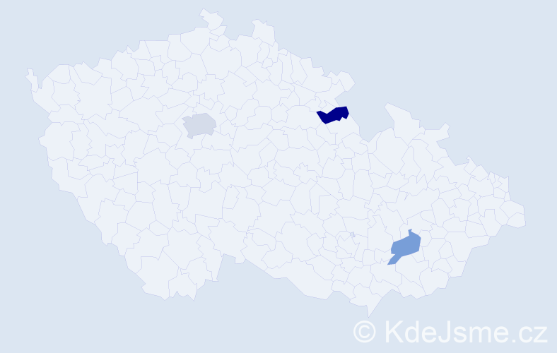 Jméno: 'Duchoslav', počet výskytů 4 v celé ČR