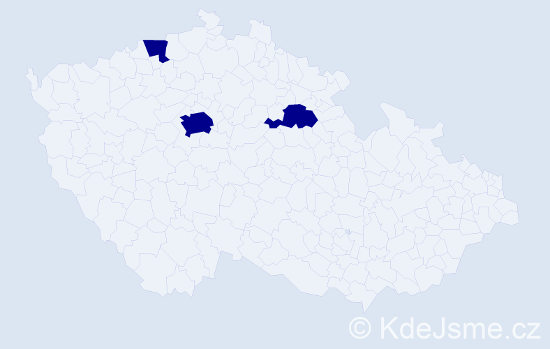 Jméno: 'Natálie Tereza', počet výskytů 3 v celé ČR