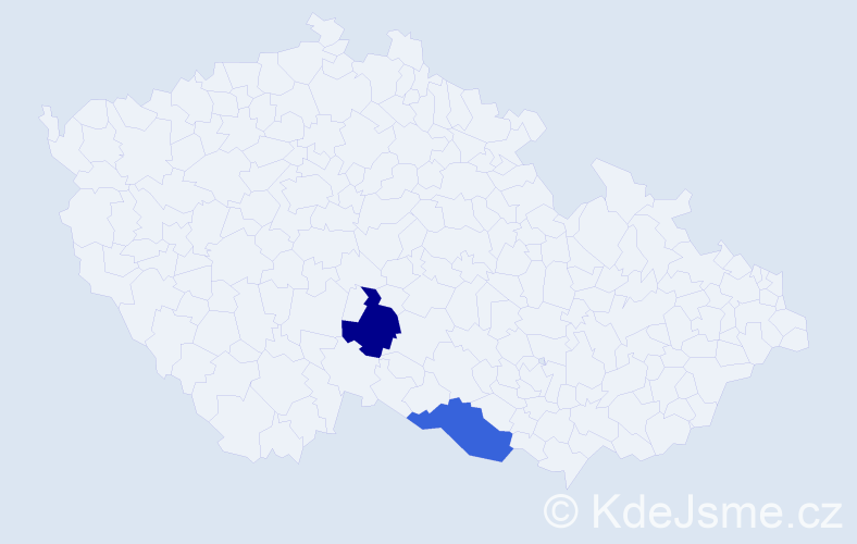 Jméno: 'Ella Francesca', počet výskytů 2 v celé ČR
