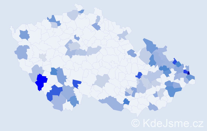 Jméno: 'Kornelie', počet výskytů 112 v celé ČR