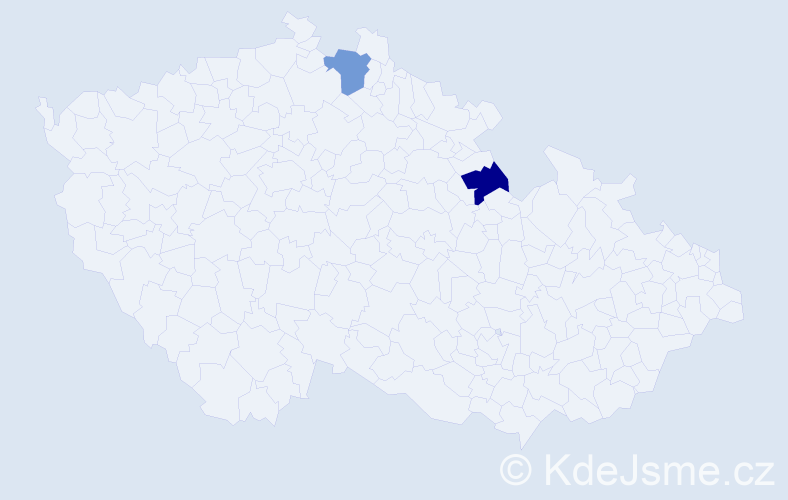Jméno: 'Daniel Ladislav', počet výskytů 2 v celé ČR