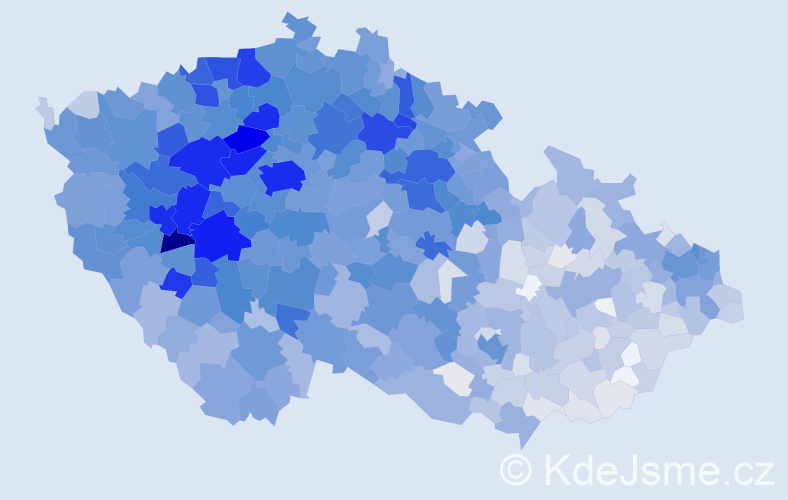 Jméno: 'Květuše', počet výskytů 6569 v celé ČR