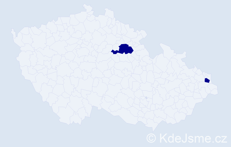 Jméno: 'Natálie Karin', počet výskytů 2 v celé ČR