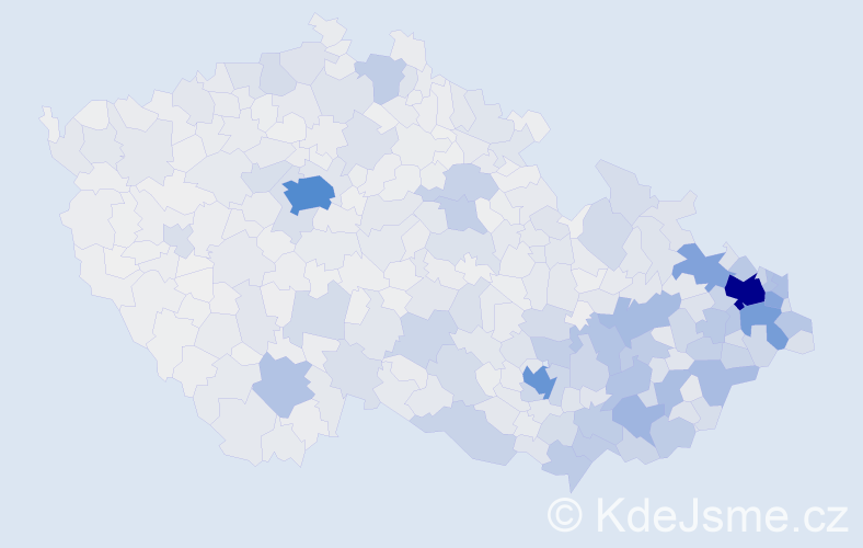 Jméno: 'Radim', počet výskytů 19414 v celé ČR