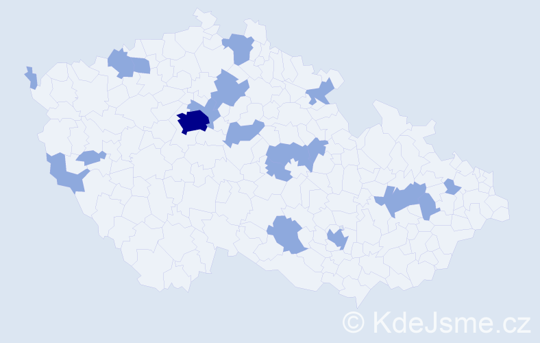 Jméno: 'Tomáš Josef', počet výskytů 23 v celé ČR