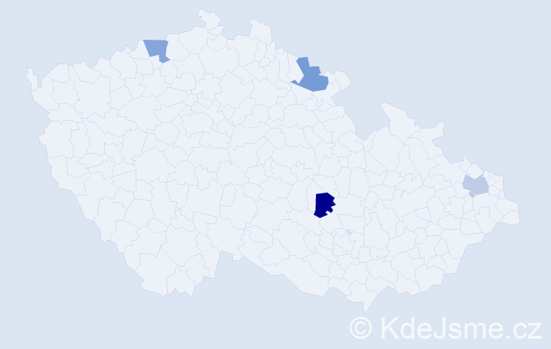 Jméno: 'Clara Anna', počet výskytů 4 v celé ČR