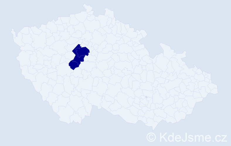 Jméno: 'Irek', počet výskytů 3 v celé ČR