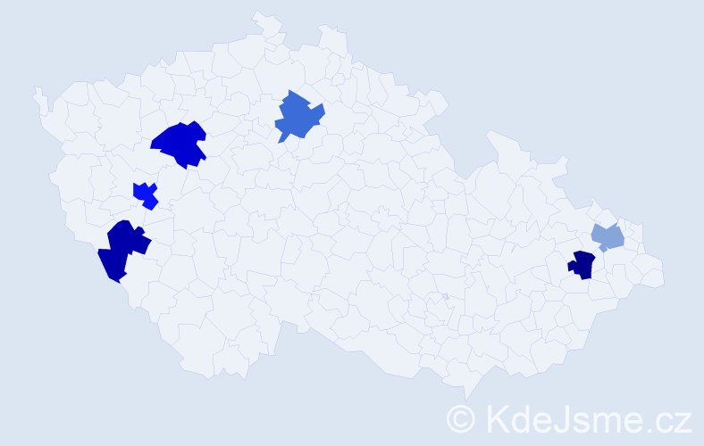 Jméno: 'Xuan Dong', počet výskytů 7 v celé ČR