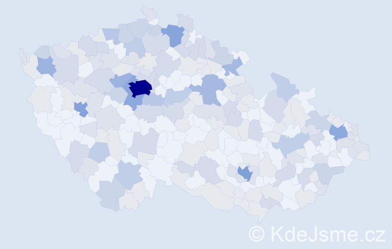 Jméno: 'Vendelín', počet výskytů 418 v celé ČR