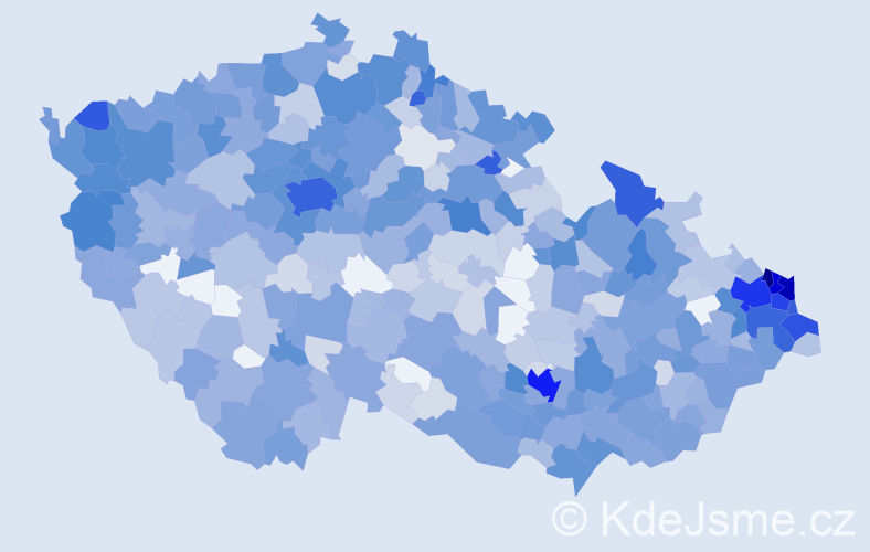 Jméno: 'Katarína', počet výskytů 2034 v celé ČR