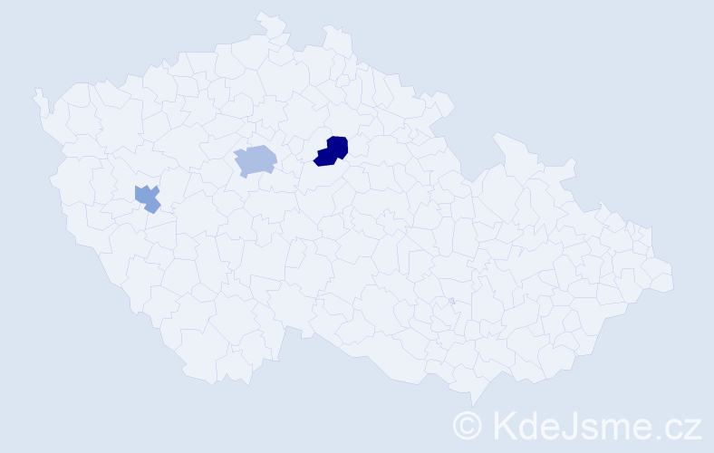 Jméno: 'Luis Carlos', počet výskytů 5 v celé ČR