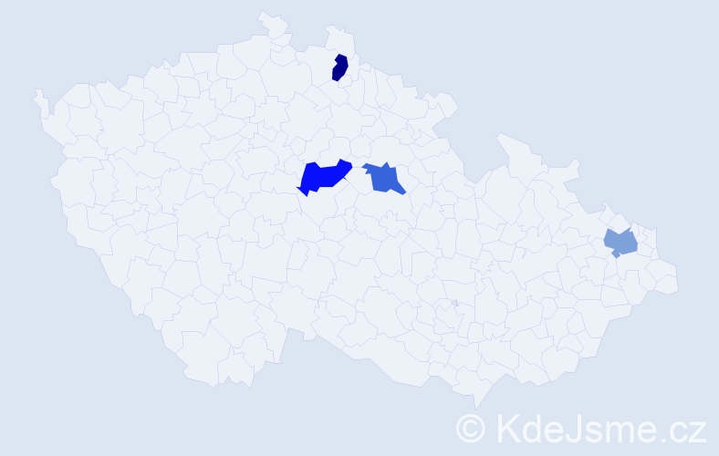 Jméno: 'The Binh', počet výskytů 4 v celé ČR