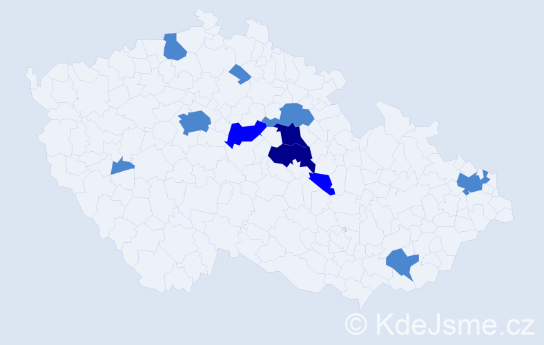Jméno: 'Ratislav', počet výskytů 18 v celé ČR